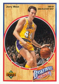 1991-92 Upper Deck - Basketball Heroes: Jerry West #3 Jerry West Front