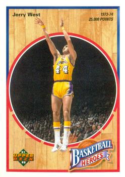 1991-92 Upper Deck - Basketball Heroes: Jerry West #6 Jerry West Front
