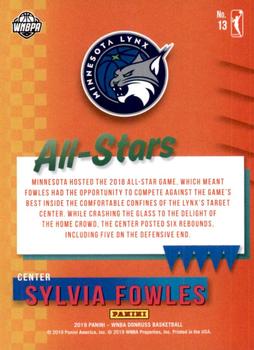 2019 Donruss WNBA - All-Stars #13 Sylvia Fowles Back