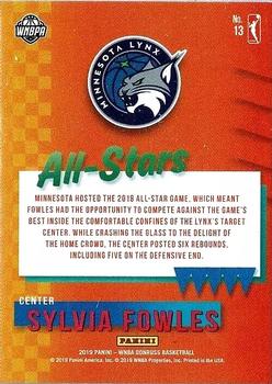 2019 Donruss WNBA - All-Stars Purple Press Proof #13 Sylvia Fowles Back