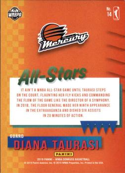 2019 Donruss WNBA - All-Stars Purple Press Proof #14 Diana Taurasi Back