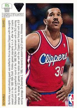 1991-92 Upper Deck - Rookie Standouts #R5 Bo Kimble Back