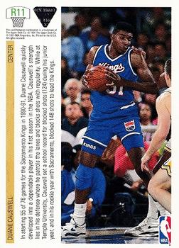 1991-92 Upper Deck - Rookie Standouts #R11 Duane Causwell Back