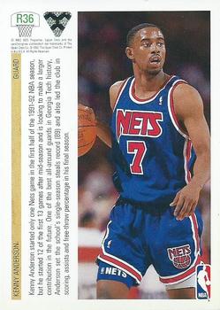 1991-92 Upper Deck - Rookie Standouts #R36 Kenny Anderson Back