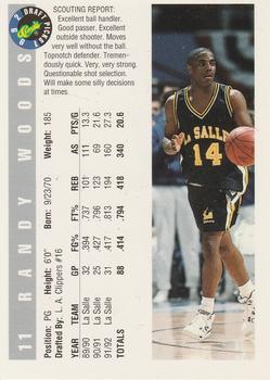 1992 Classic Draft Picks #11 Randy Woods Back