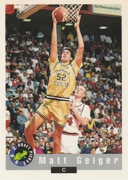 1992 Classic Draft Picks #30 Matt Geiger Front