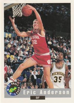 1992 Classic Draft Picks #52 Eric Anderson Front