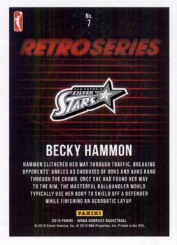 2019 Donruss WNBA - Retro Series #7 Becky Hammon Back