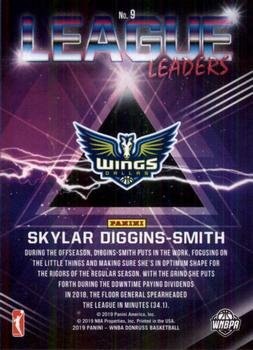 2019 Donruss WNBA - League Leaders #9 Skylar Diggins-Smith Back