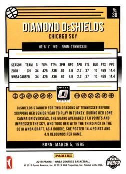 2019 Donruss WNBA - Optic #30 Diamond DeShields Back