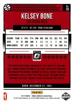 2019 Donruss WNBA - Optic #39 Kelsey Bone Back