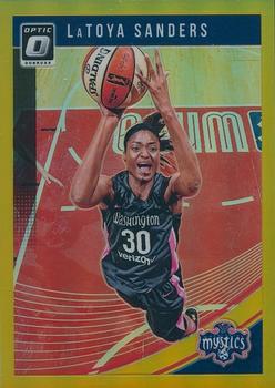 2019 Donruss WNBA - Optic Gold #48 LaToya Sanders Front