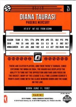 2019 Donruss WNBA - Optic Gold #57 Diana Taurasi Back
