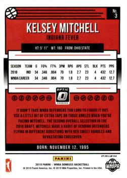 2019 Donruss WNBA - Optic Holo #3 Kelsey Mitchell Back