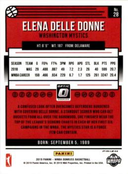 2019 Donruss WNBA - Optic Holo #28 Elena Delle Donne Back