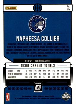 2019 Donruss WNBA - Optic Holo #95 Napheesa Collier Back