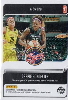 2019 Donruss WNBA - Signature Series #SS-CPD Cappie Pondexter Back