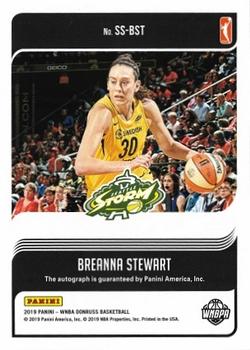 2019 Donruss WNBA - Signature Series Press Proof #SS-BST Breanna Stewart Back