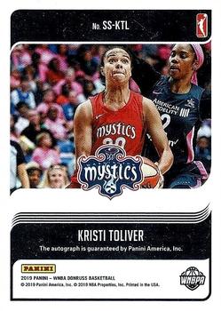 2019 Donruss WNBA - Signature Series Press Proof #SS-KTL Kristi Toliver Back