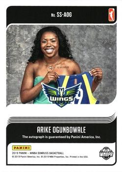 2019 Donruss WNBA - Signature Series Press Proof #SS-AOG Arike Ogunbowale Back