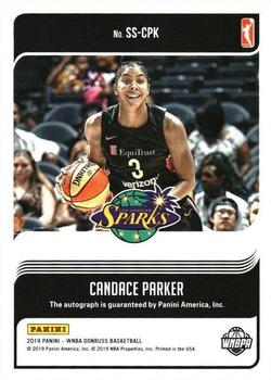 2019 Donruss WNBA - Signature Series Press Proof Purple #SS-CPK Candace Parker Back