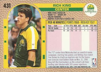 1992-93 Fleer #431 Rich King Back