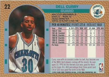 Dell Curry Panini 1992-1993 Basketball Sticker Charlotte Hornets # 123