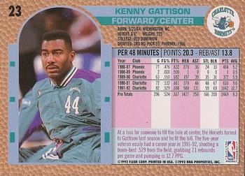 1992-93 Fleer #23 Kenny Gattison Back