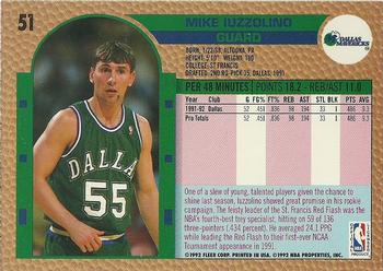 1992-93 Fleer #51 Mike Iuzzolino Back