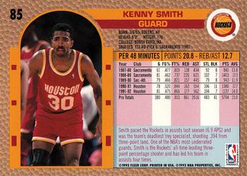 1992-93 Fleer #85 Kenny Smith Back