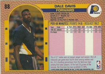 1992-93 Fleer #88 Dale Davis Back