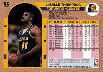 1992-93 Fleer #95 LaSalle Thompson Back