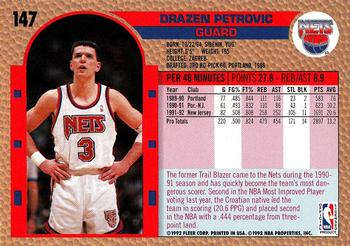  1992-93 Upper Deck Basketball High Series (Text and Logo  Hologram) #491 Drazen Petrovic New Jersey Nets GF Official UD NBA Trading  Card : Collectibles & Fine Art