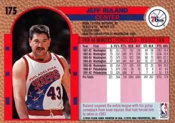 1992-93 Fleer #175 Jeff Ruland Back