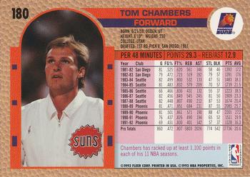 1992-93 Fleer #180 Tom Chambers Back