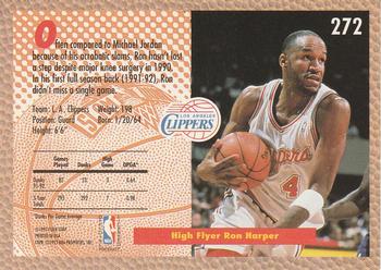 1992-93 Fleer #272 Ron Harper Back