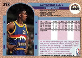 1992-93 Fleer #328 LaPhonso Ellis Back