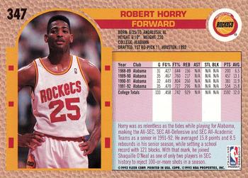 1992-93 Fleer #347 Robert Horry Back