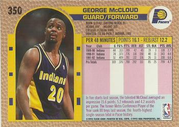 1992-93 Fleer #350 George McCloud Back