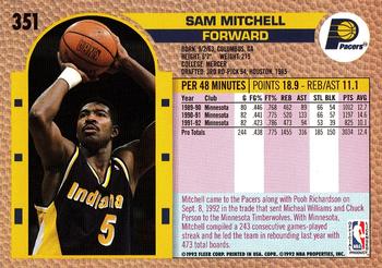 1992-93 Fleer #351 Sam Mitchell Back