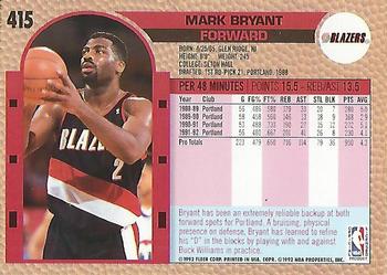 1992-93 Fleer #415 Mark Bryant Back