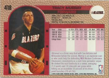 1992-93 Fleer #418 Tracy Murray Back
