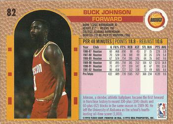 1992-93 Fleer #82 Buck Johnson Back