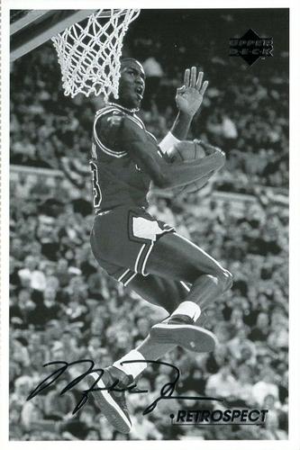 1998 Upper Deck Michael Jordan Retrospect Postcards #MJR4 Michael Jordan Front