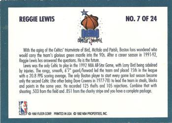 1992-93 Fleer - All-Stars #7 Reggie Lewis Back