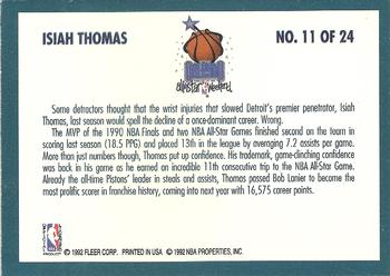 1992-93 Fleer - All-Stars #11 Isiah Thomas Back