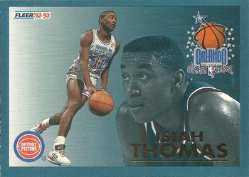 1992-93 Fleer - All-Stars #11 Isiah Thomas Front