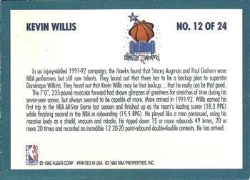 1992-93 Fleer - All-Stars #12 Kevin Willis Back