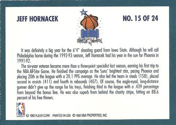 1992-93 Fleer - All-Stars #15 Jeff Hornacek Back