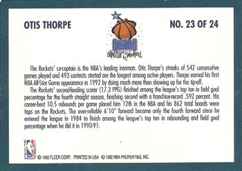 1992-93 Fleer - All-Stars #23 Otis Thorpe Back